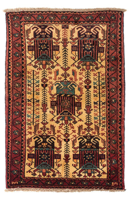 Tapis persan - Nomadic - 125 x 79 cm - beige