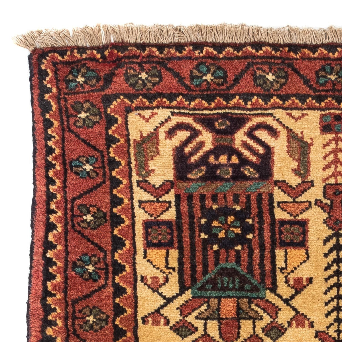 Tapis persan - Nomadic - 125 x 79 cm - beige