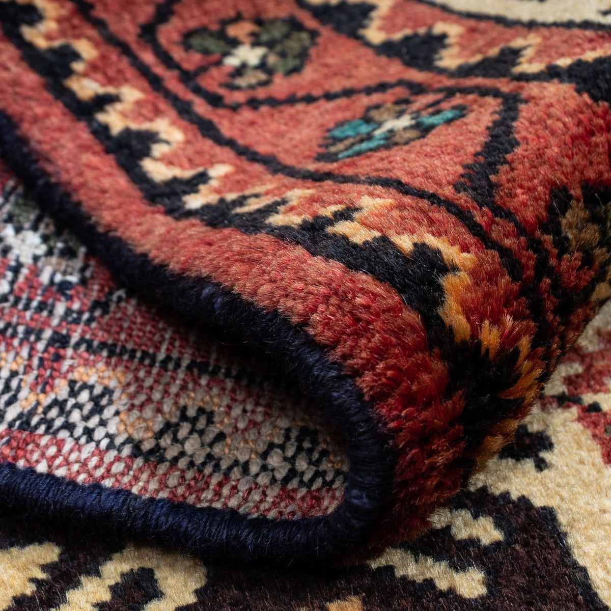 Tapis persan - Nomadic - 125 x 79 cm - beige