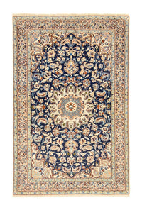 Tapis persan - Nain - Premium - 143 x 92 cm - bleu foncé