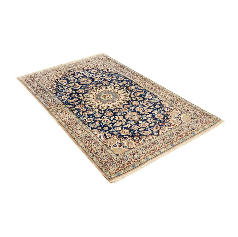 Tapis persan - Nain - Premium - 143 x 92 cm - bleu foncé