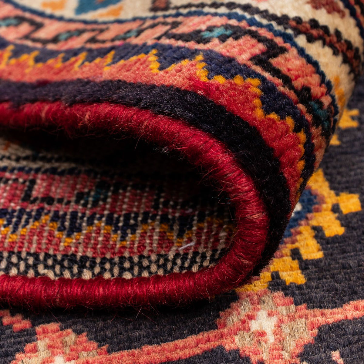 Tapis persan - Nomadic - 128 x 80 cm - rouge clair