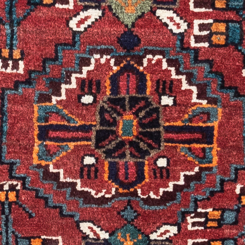 Tapis persan - Nomadic - 116 x 84 cm - rouge foncé