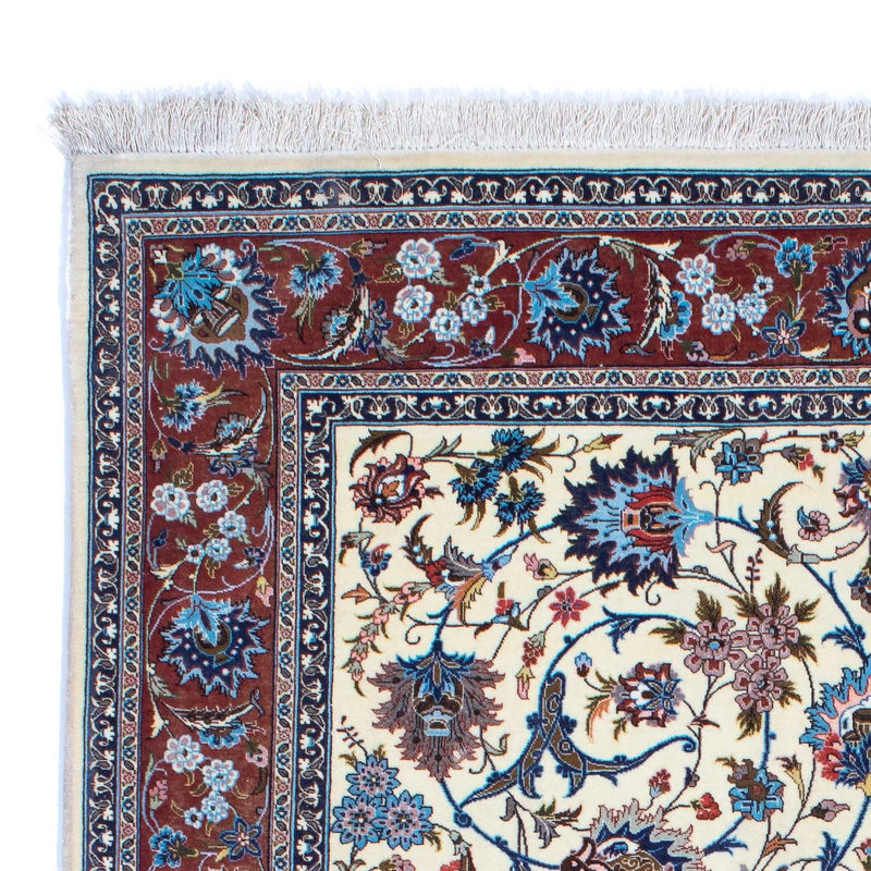 Tapis persan - Ghom - 215 x 137 cm - beige