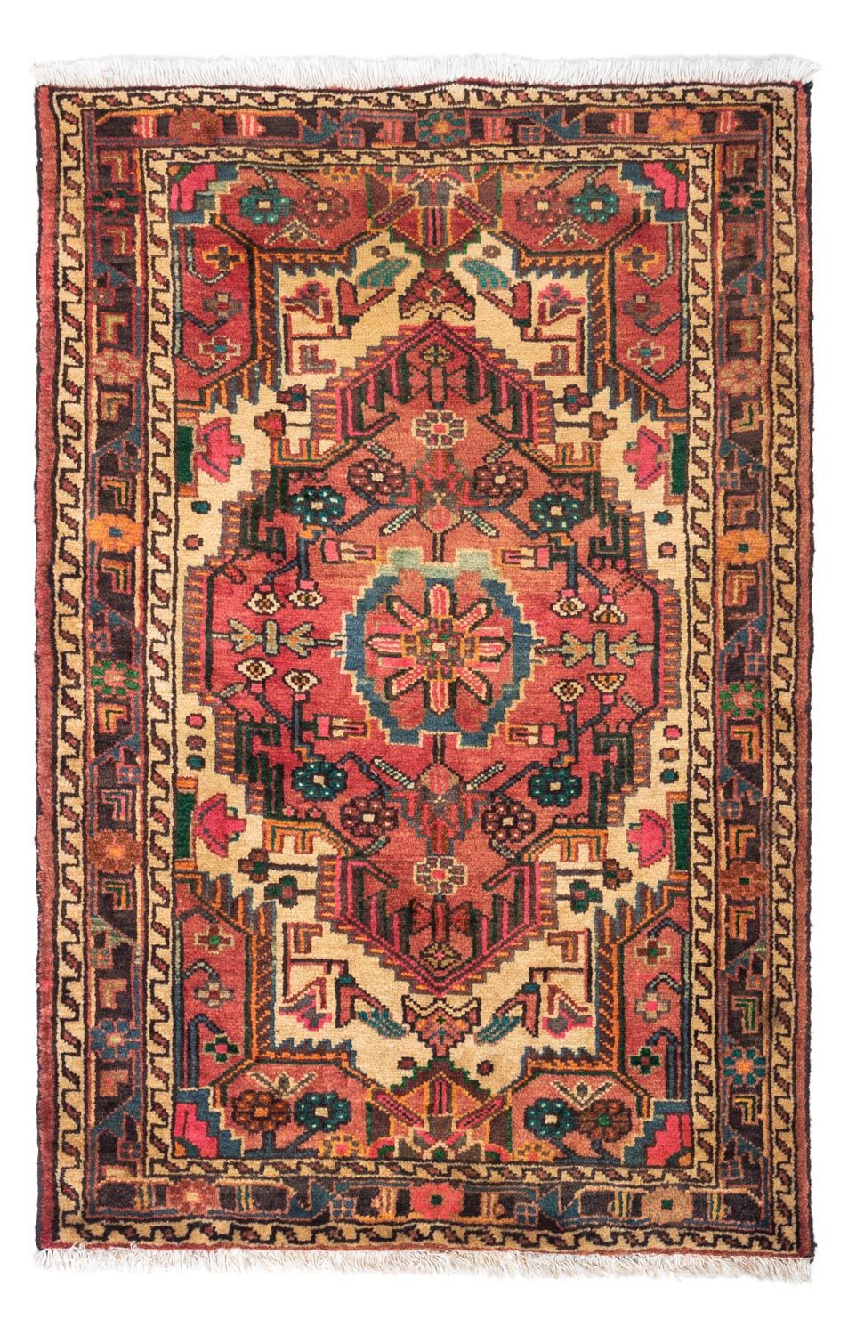 Tapis persan - Classique - 125 x 84 cm - rouge clair
