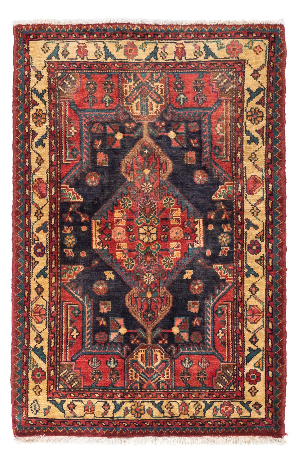 Tapis persan - Nomadic - 118 x 79 cm - rouge