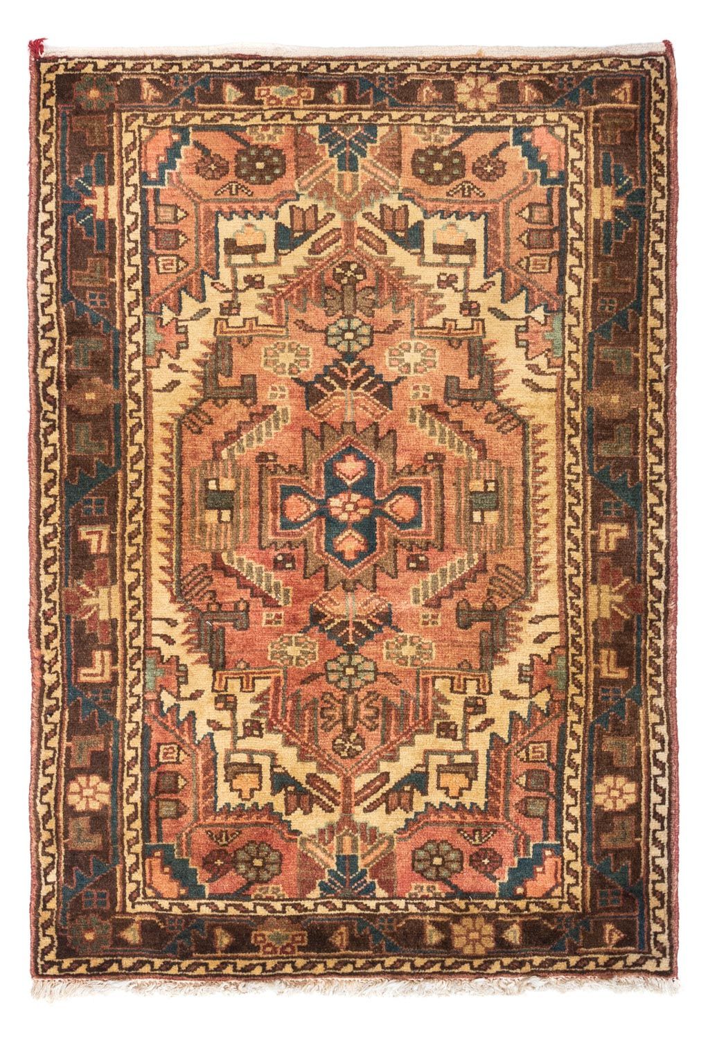 Tapis persan - Nomadic - 125 x 85 cm - rouge clair