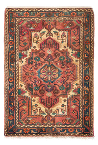 Tapis persan - Nomadic - 123 x 87 cm - rouge clair