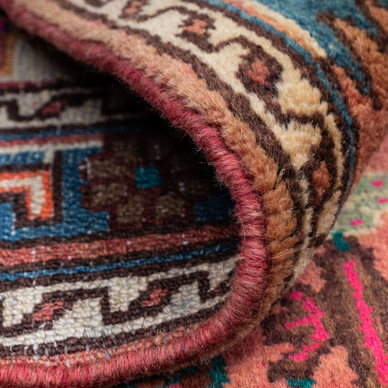 Tapis persan - Nomadic - 123 x 87 cm - rouge clair