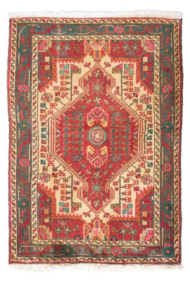 Tapis persan - Nomadic - 119 x 82 cm - rouge