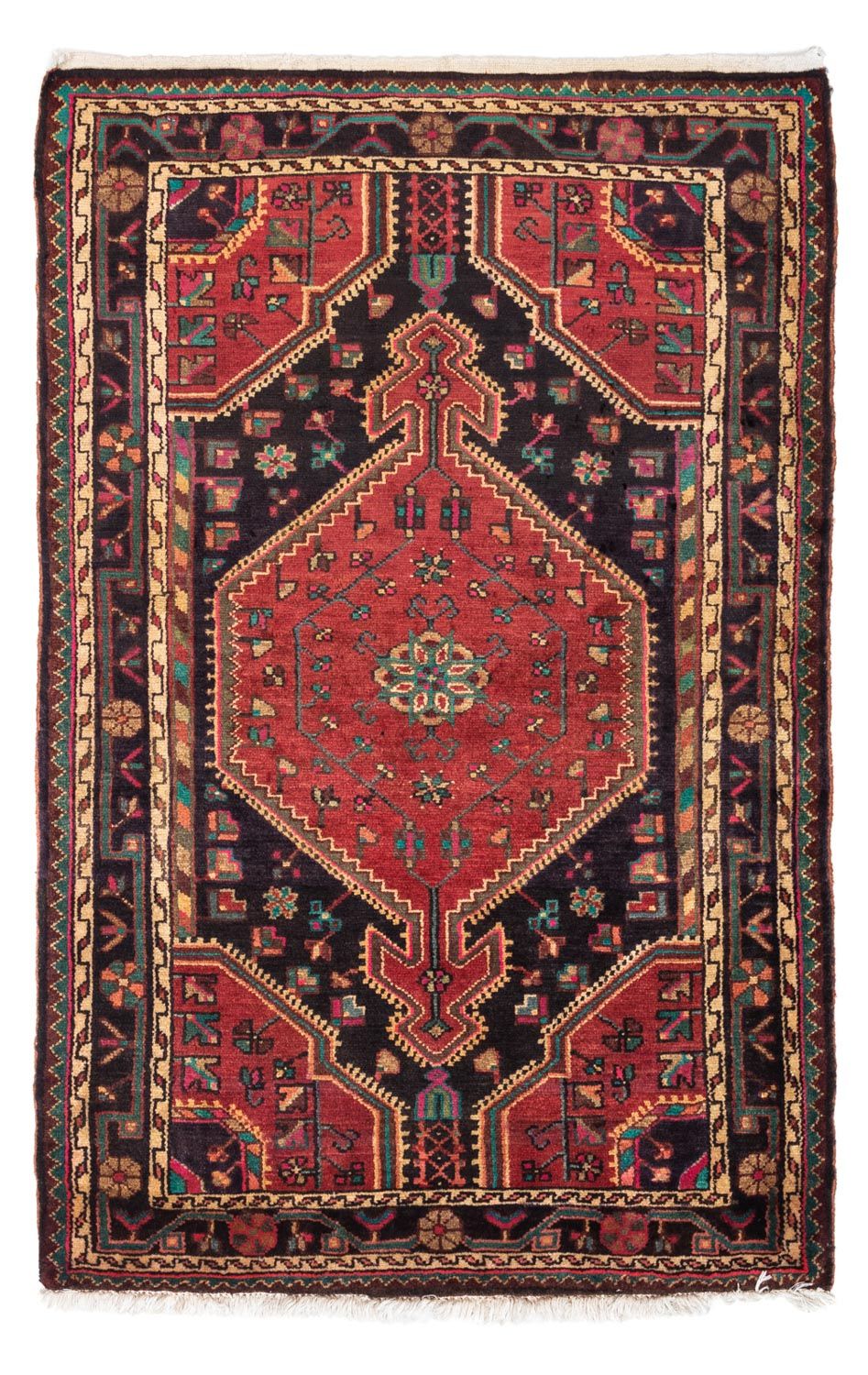 Tapis persan - Nomadic - 136 x 90 cm - rouge