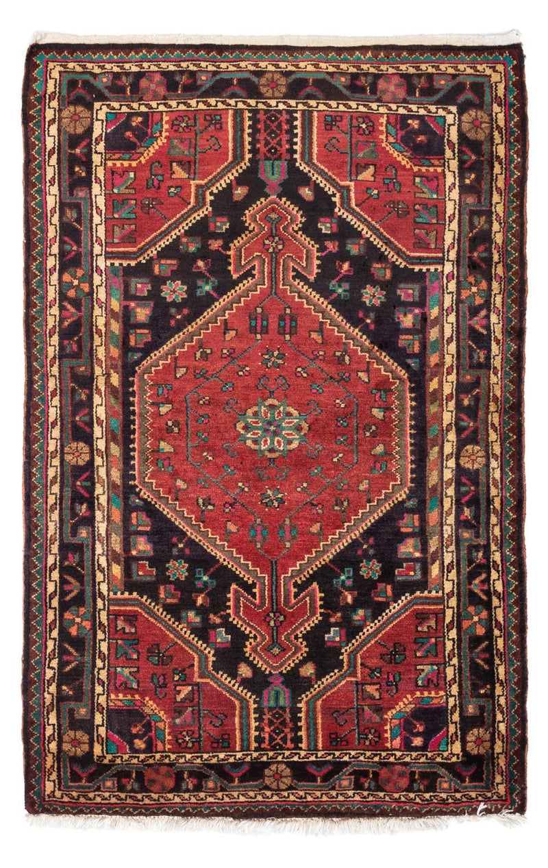 Tapis persan - Nomadic - 136 x 90 cm - rouge