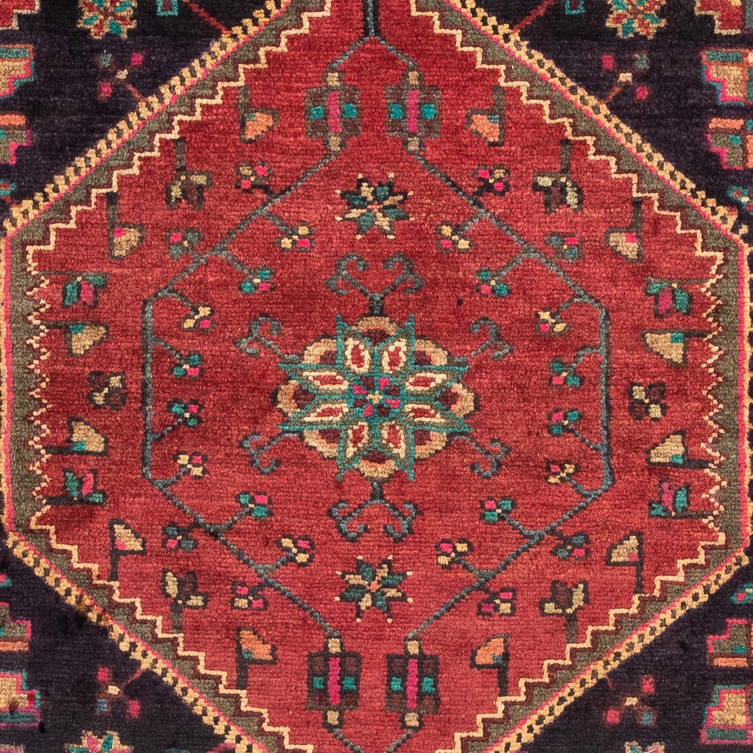 Tapis persan - Nomadic - 136 x 90 cm - rouge