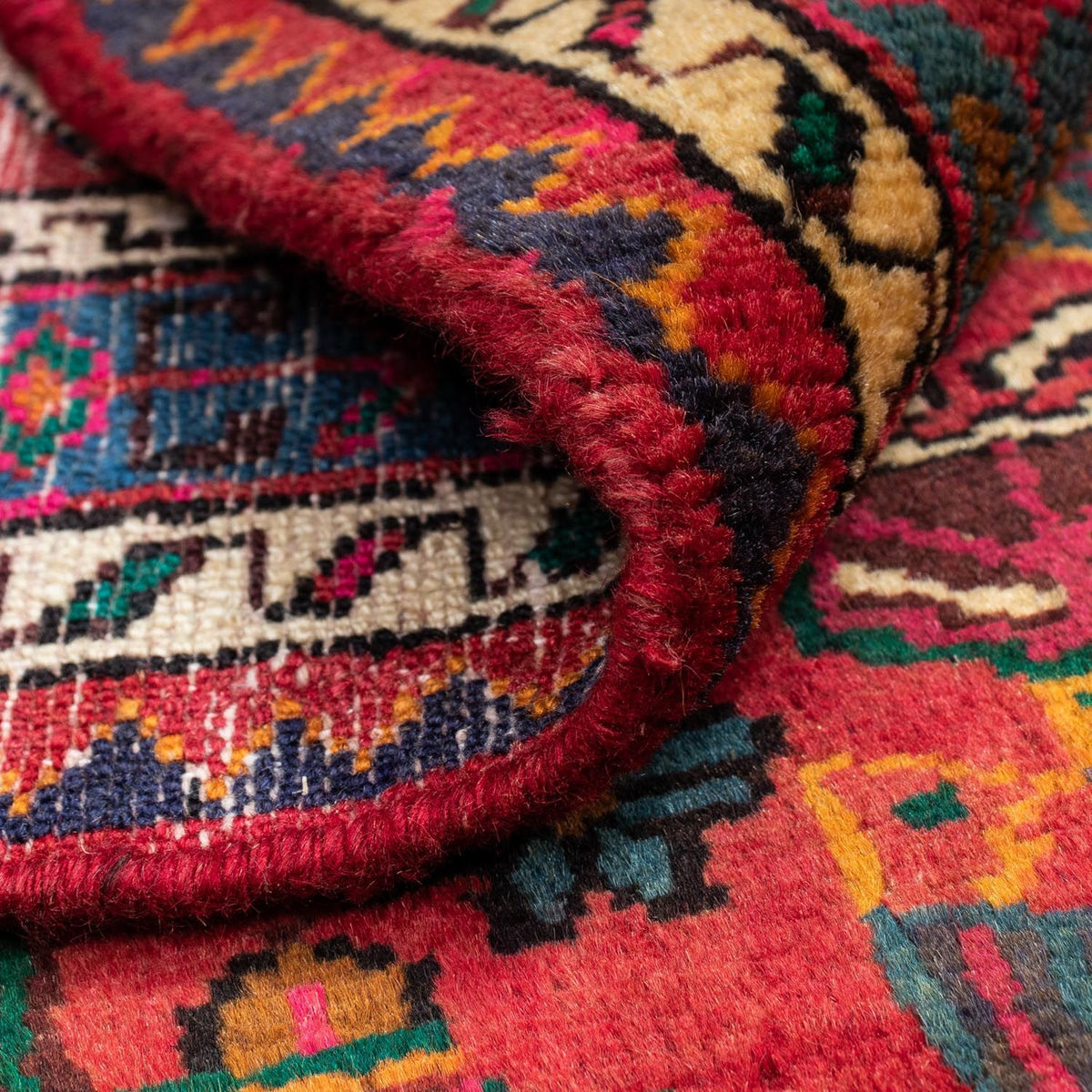 Tapis persan - Nomadic - 130 x 100 cm - rouge