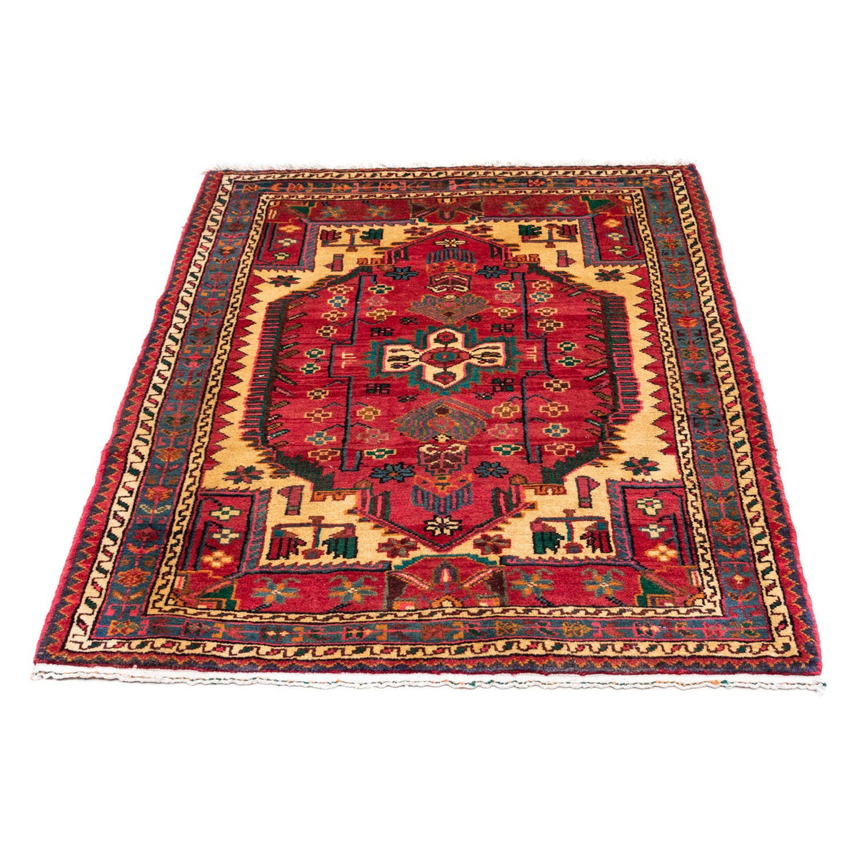 Tapis persan - Nomadic - 130 x 100 cm - rouge