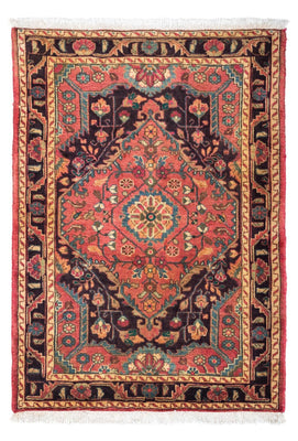 Tapis persan - Nomadic - 131 x 94 cm - rouge clair