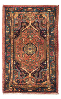 Tapis persan - Nomadic - 140 x 86 cm - rouge clair
