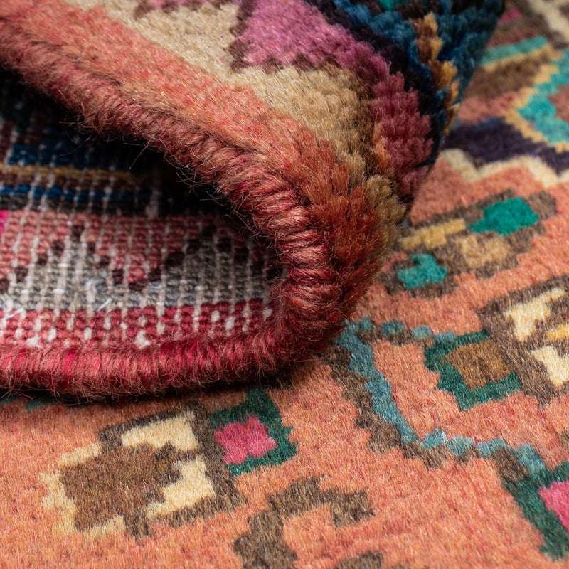 Tapis persan - Nomadic - 140 x 86 cm - rouge clair