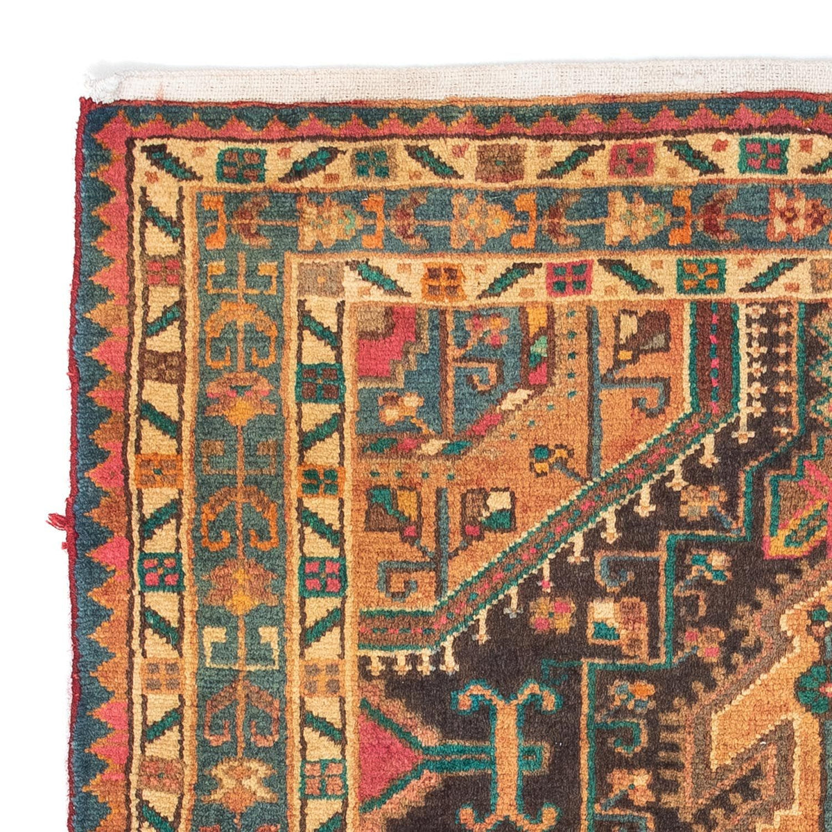 Tapis persan - Nomadic - 130 x 91 cm - marron clair