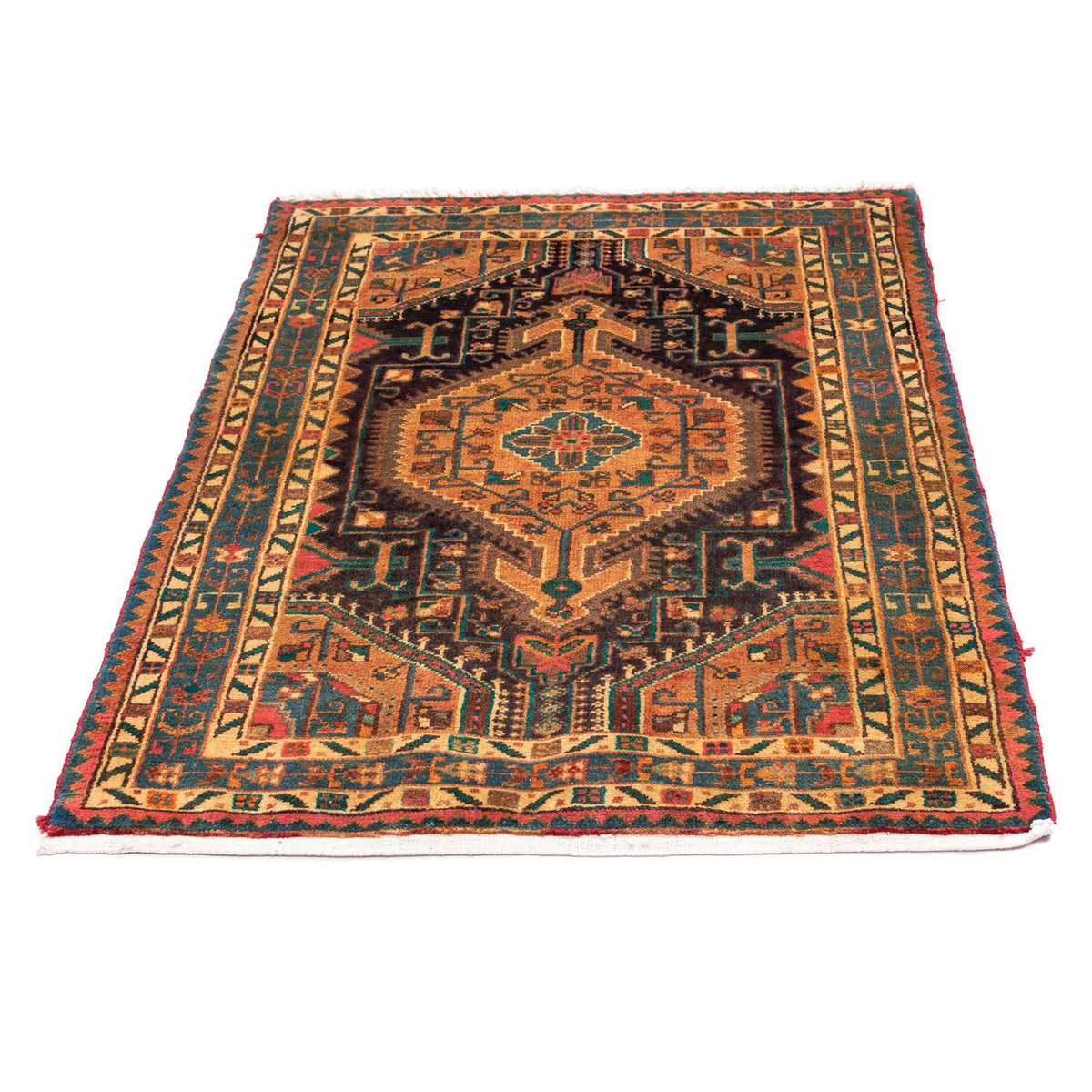 Tapis persan - Nomadic - 130 x 91 cm - marron clair