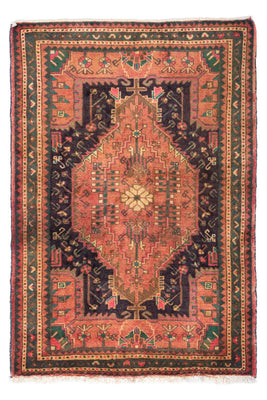 Tapis persan - Nomadic - 130 x 90 cm - rouge clair