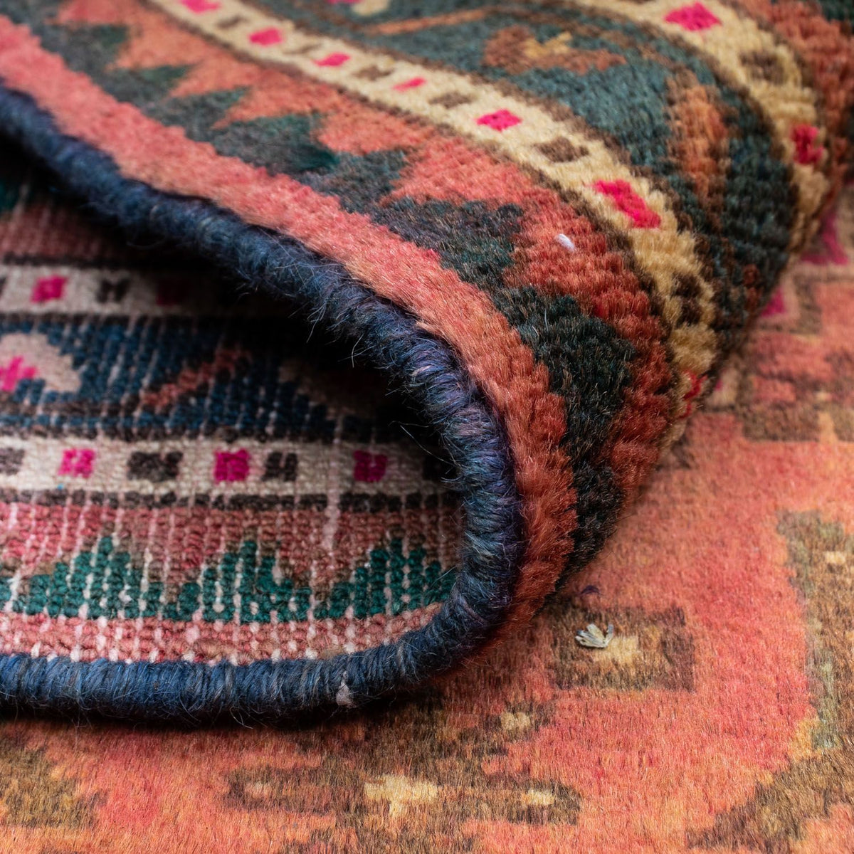 Tapis persan - Nomadic - 130 x 90 cm - rouge clair