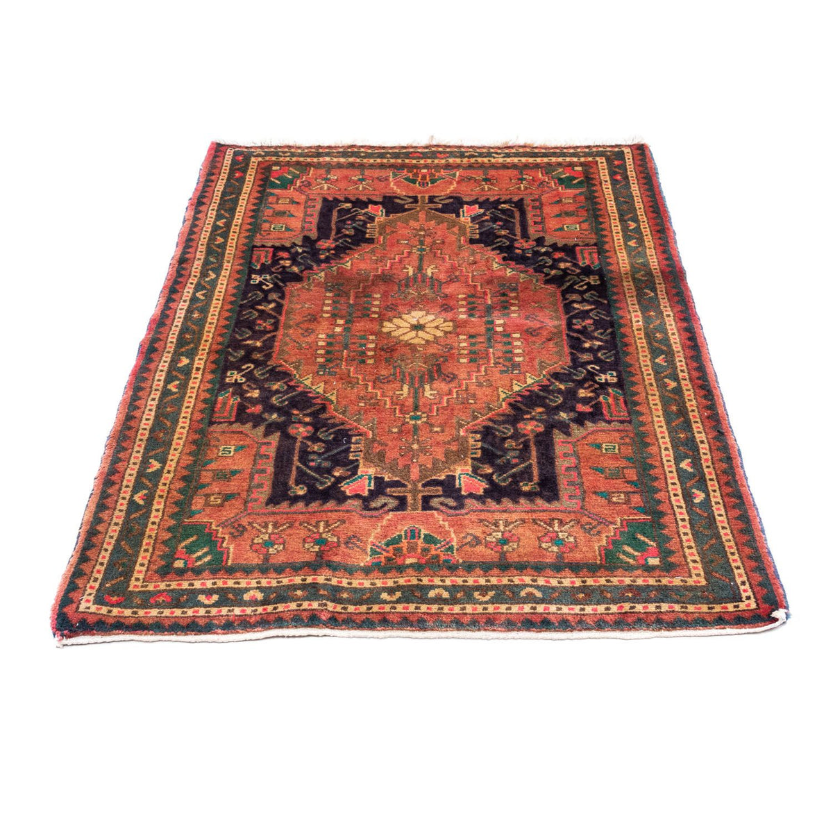 Tapis persan - Nomadic - 130 x 90 cm - rouge clair