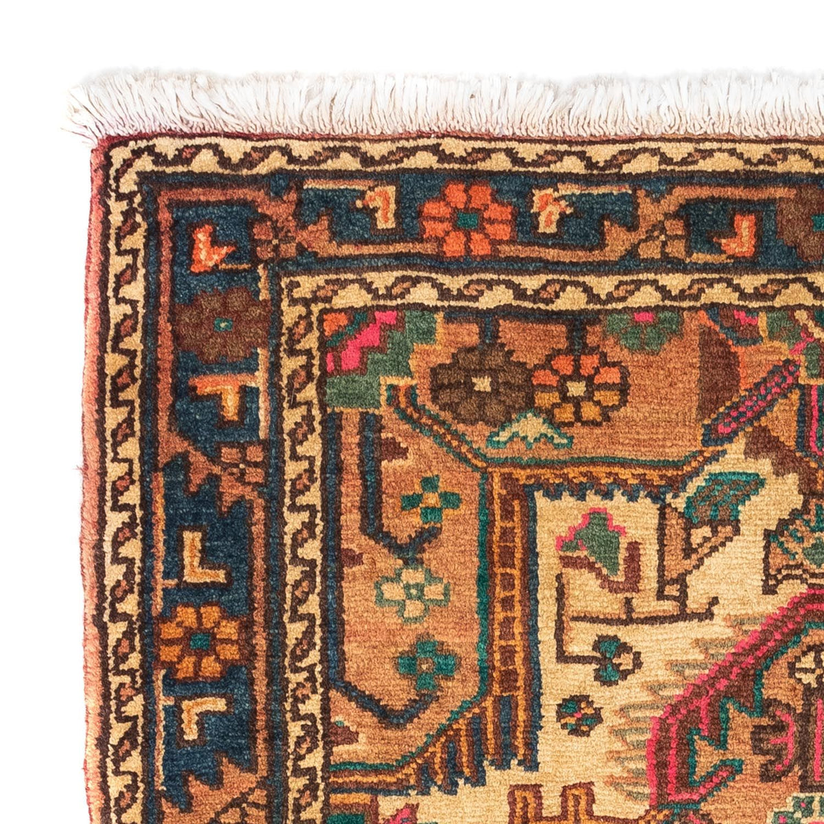 Tapis persan - Nomadic - 125 x 86 cm - marron clair
