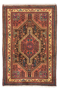 Tapis persan - Nomadic - 120 x 80 cm - rouge clair