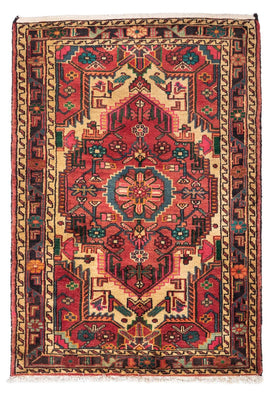 Tapis persan - Nomadic - 125 x 85 cm - rouge clair