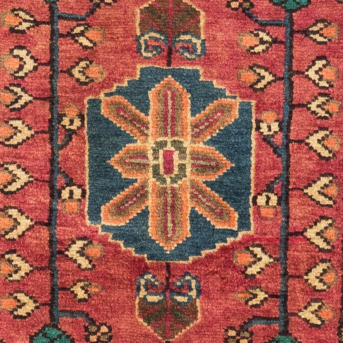 Tapis persan - Nomadic - 138 x 92 cm - rouge