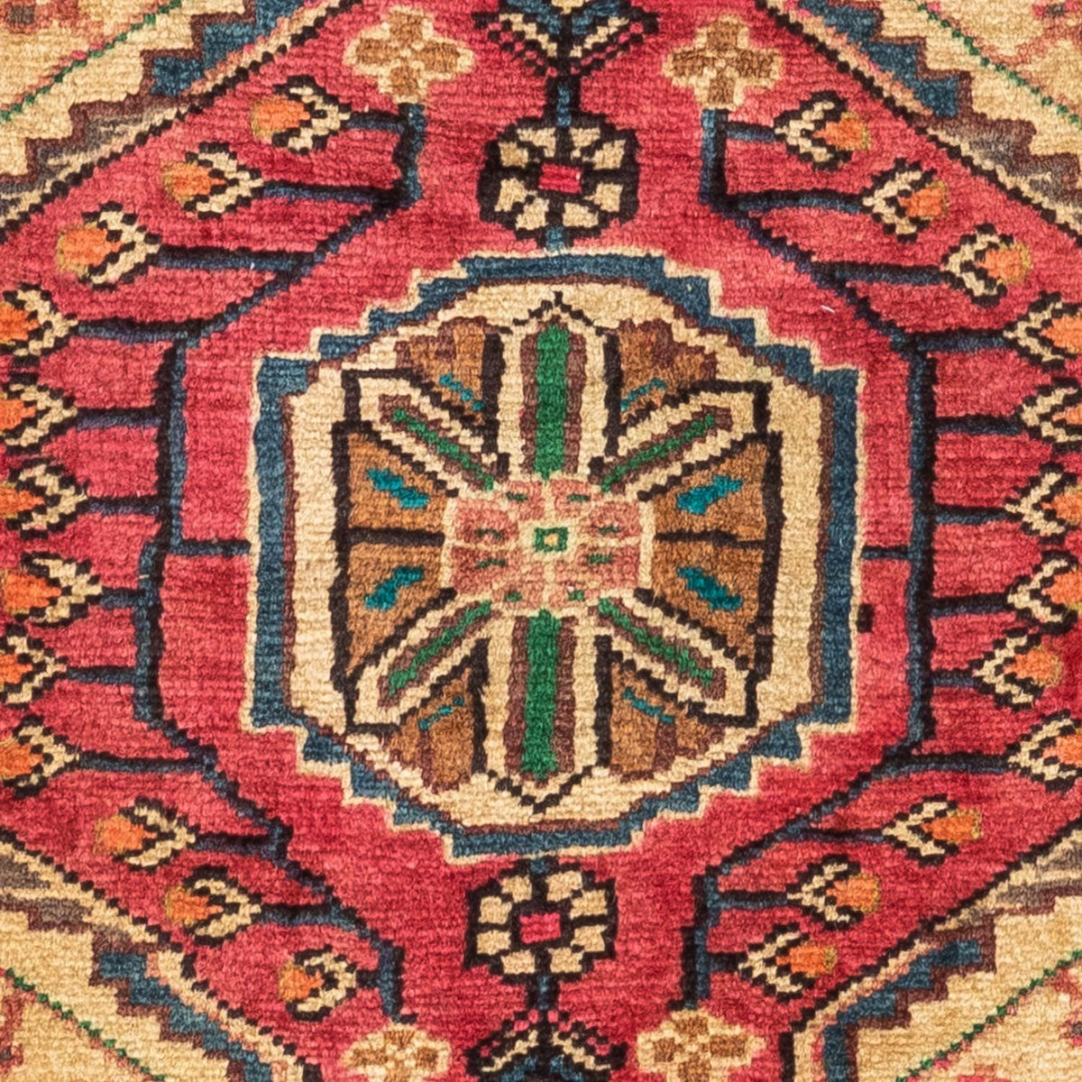 Tapis persan - Nomadic - 124 x 83 cm - rouge