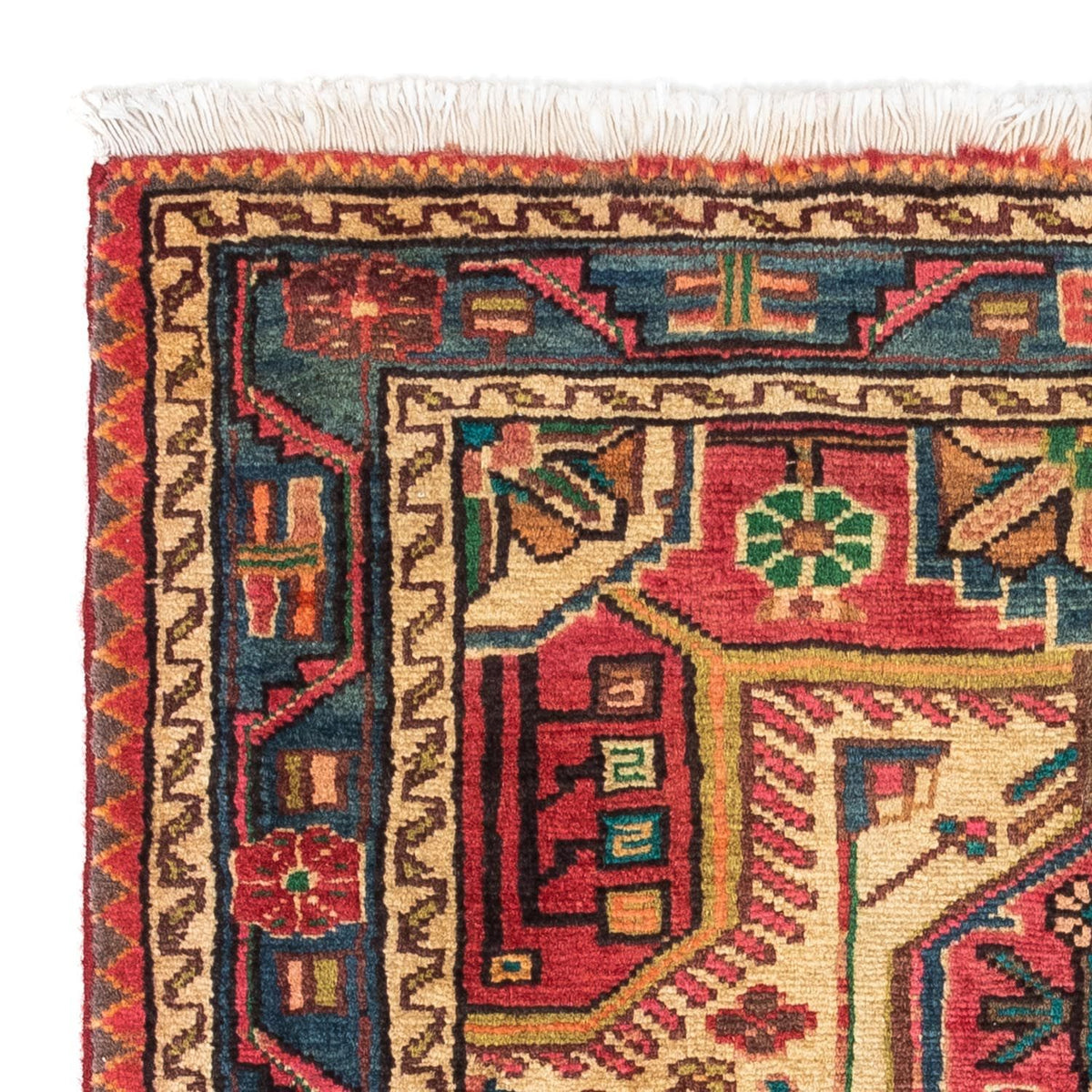 Tapis persan - Nomadic - 124 x 83 cm - rouge