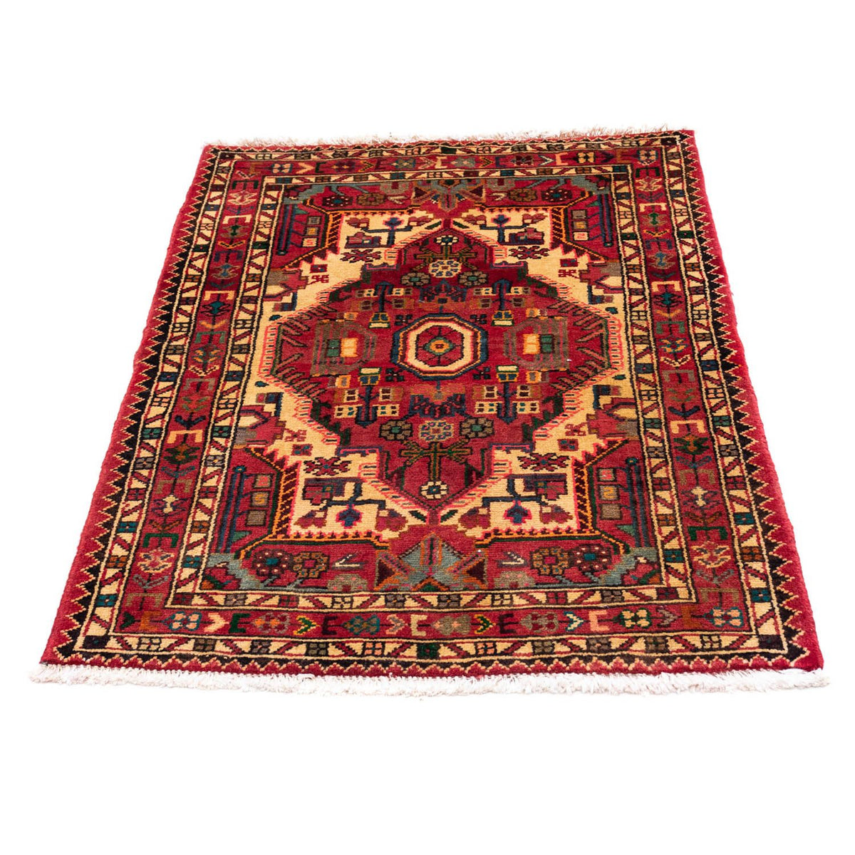 Tapis persan - Nomadic - 121 x 85 cm - rouge