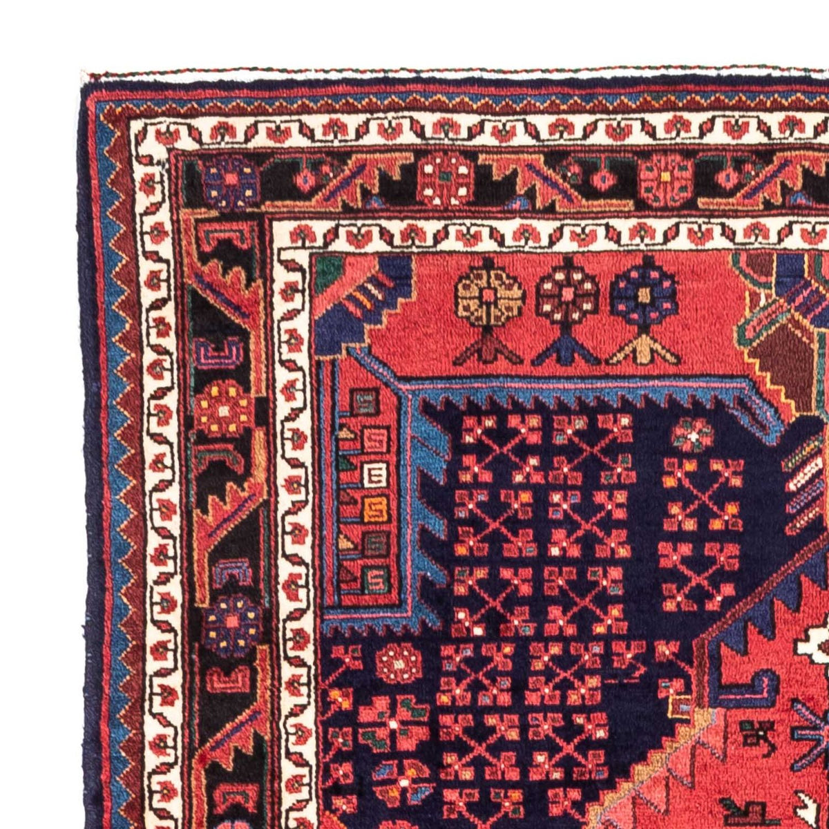 Tapis persan - Nomadic - 230 x 151 cm - bleu foncé