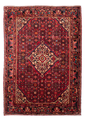 Tapis persan - Nomadic - 218 x 156 cm - rouge foncé