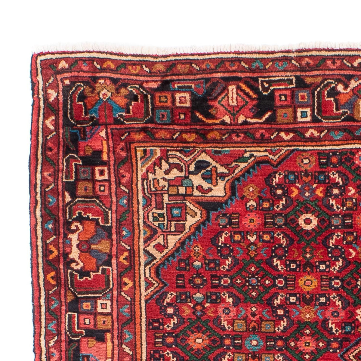 Tapis persan - Nomadic - 218 x 156 cm - rouge foncé