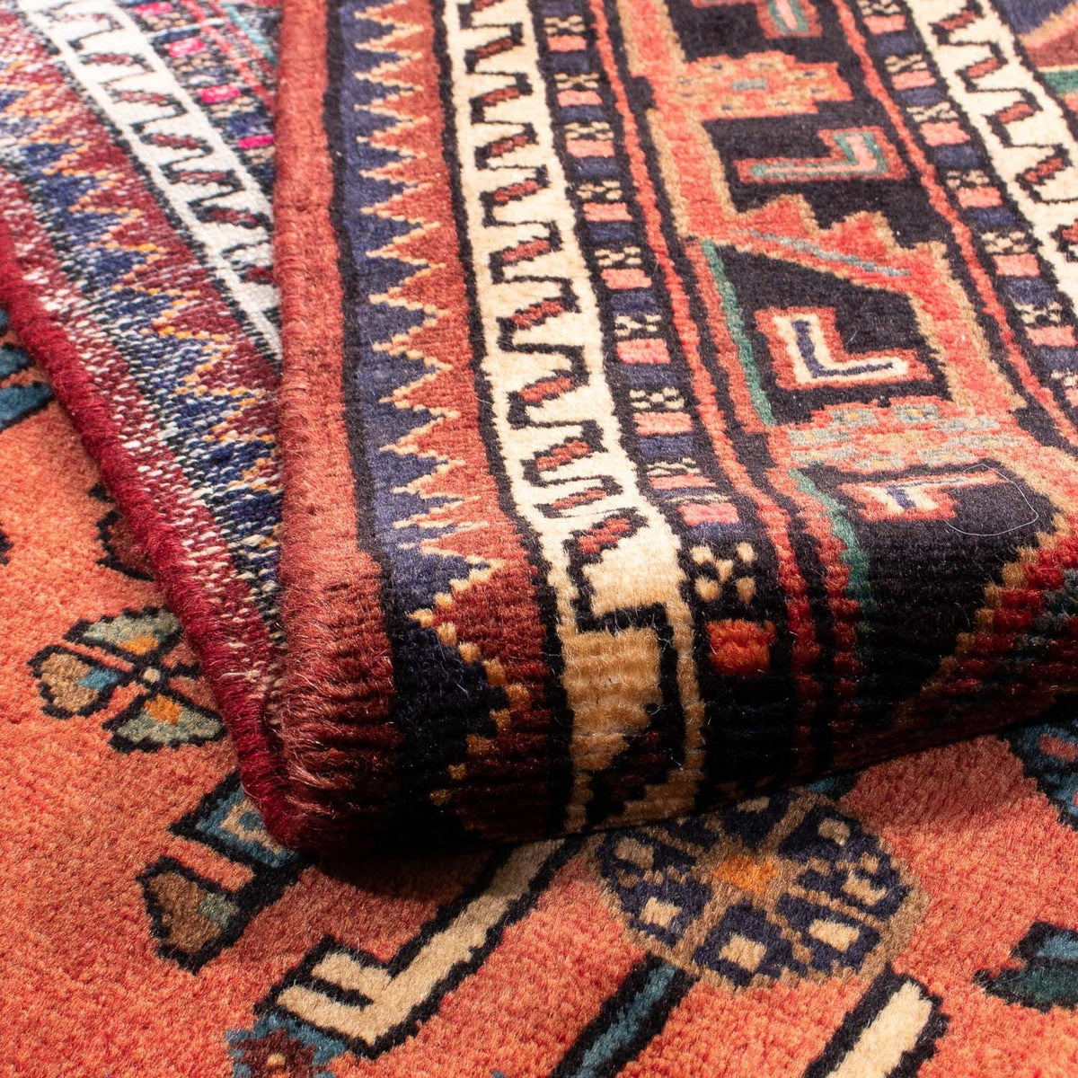 Tapis persan - Nomadic - 230 x 136 cm - rouge foncé