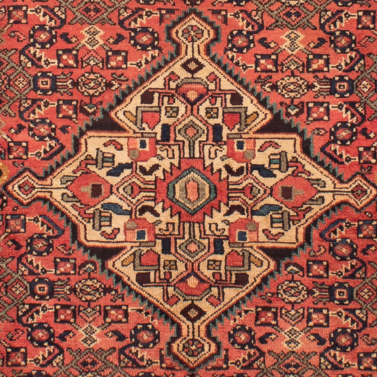 Tapis persan - Nomadic - 216 x 163 cm - rouge clair