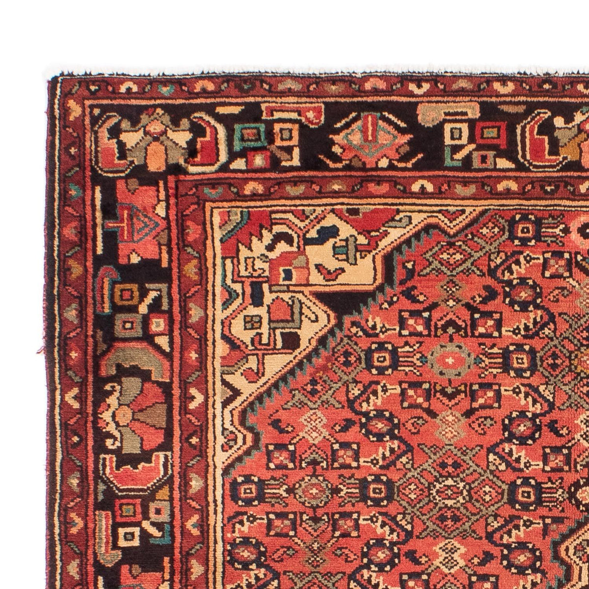 Tapis persan - Nomadic - 216 x 163 cm - rouge clair