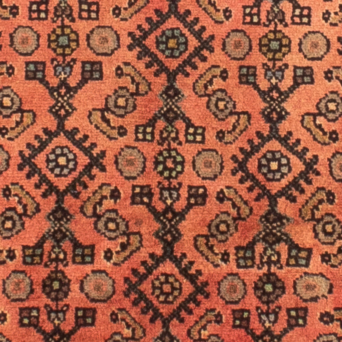 Tapis persan - Nomadic - 200 x 155 cm - rouge clair