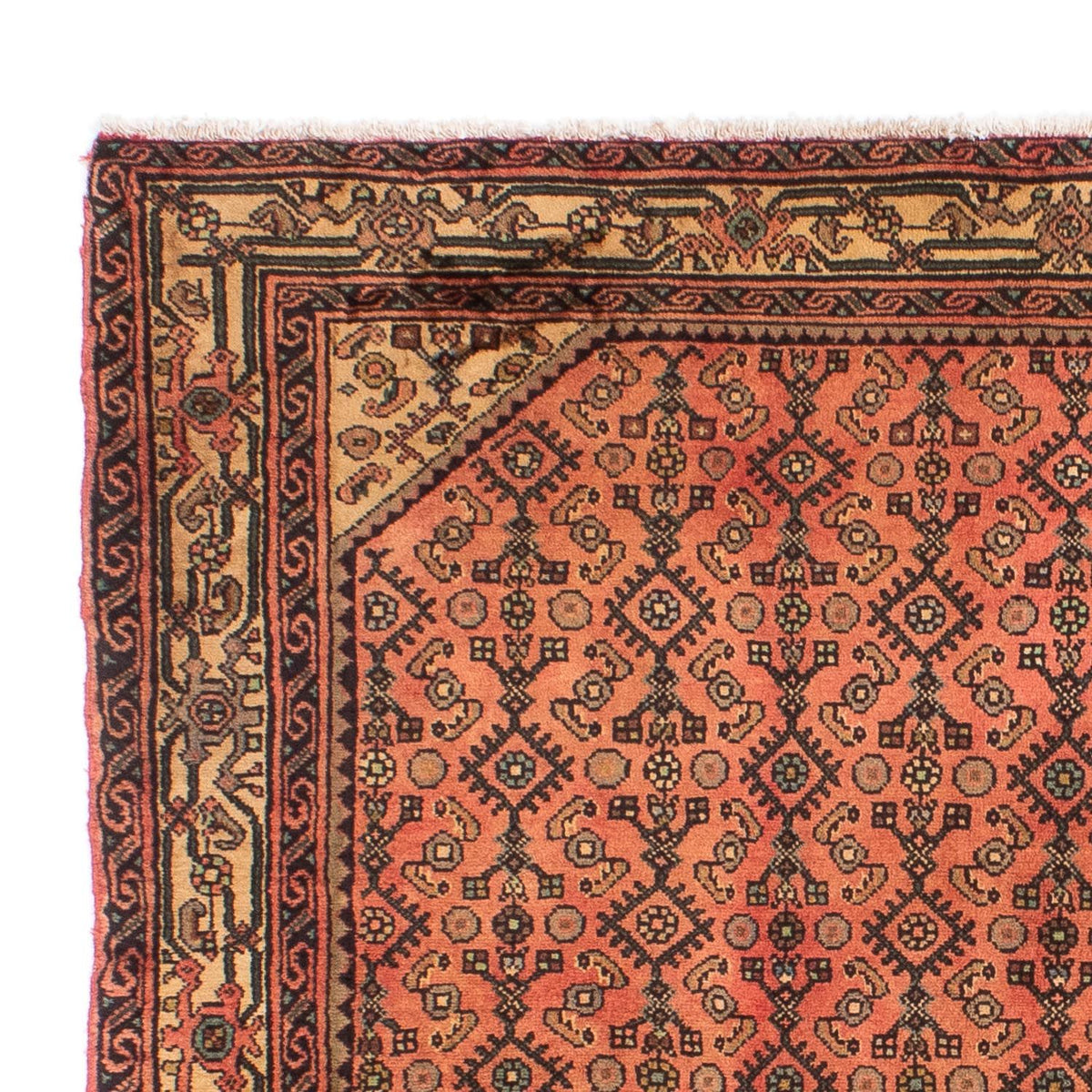 Tapis persan - Nomadic - 200 x 155 cm - rouge clair