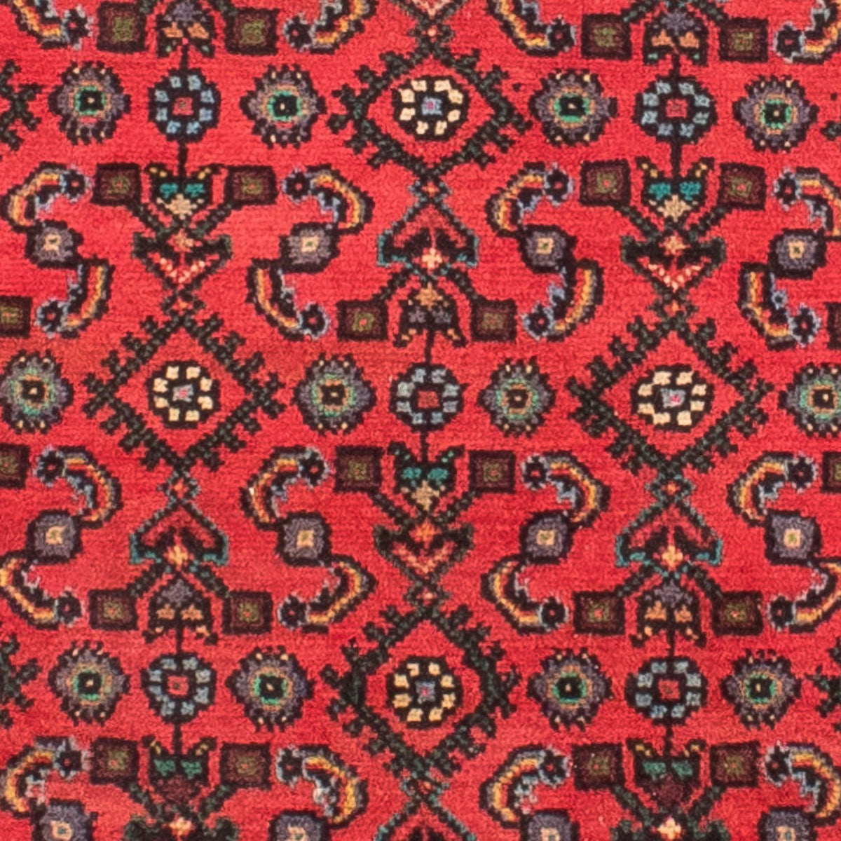 Tapis persan - Nomadic - 190 x 150 cm - rouge foncé