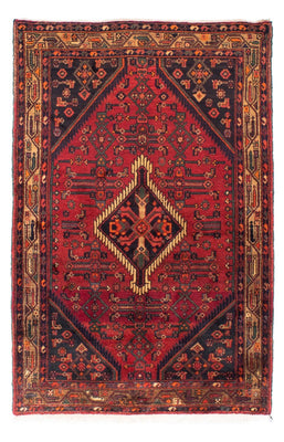 Tapis persan - Nomadic - 221 x 144 cm - rouge foncé
