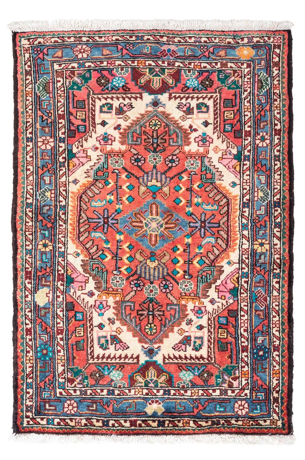 Tapis persan - Nomadic - 130 x 85 cm - rouge