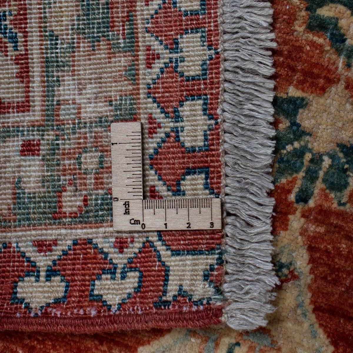 Tapis Kelim - Splash - 303 x 249 cm - rouille