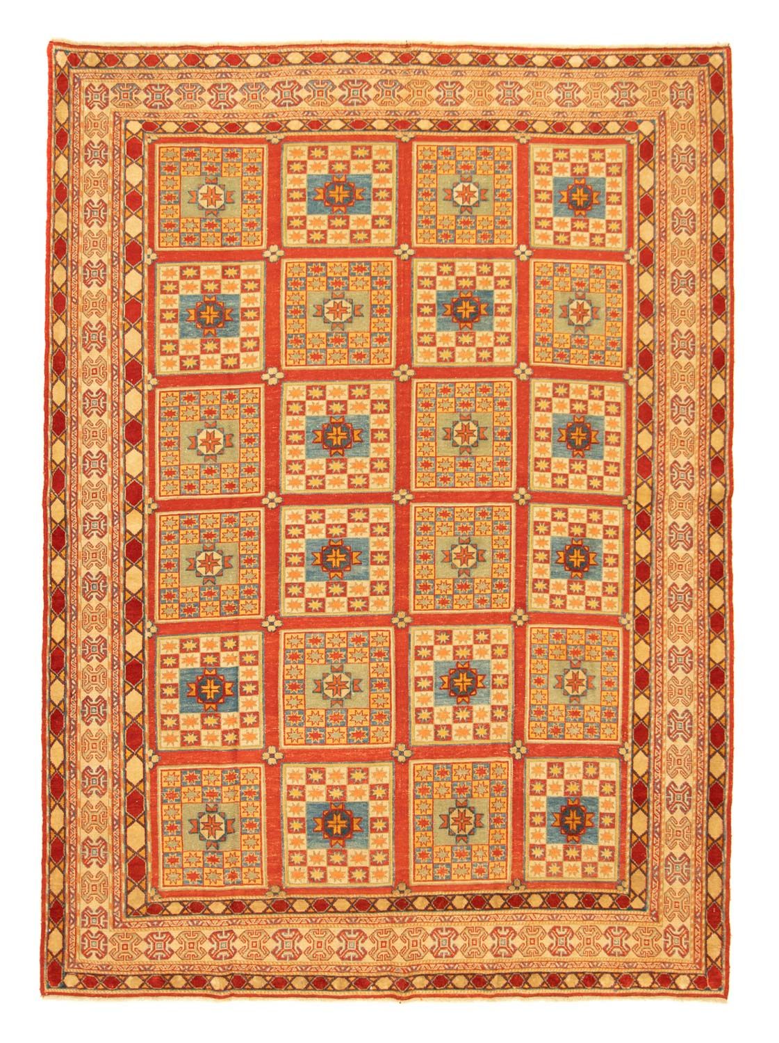 Tapis Kelim - Oriental - 226 x 180 cm - rouge foncé