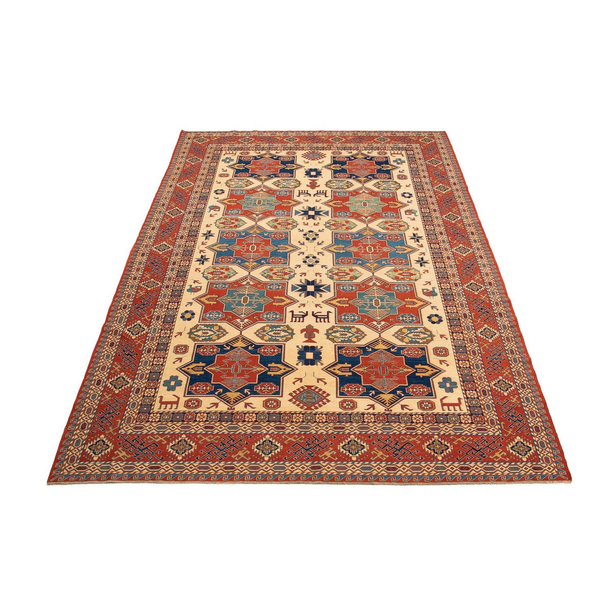 Tapis Kelim - Oriental - 380 x 273 cm - rouille