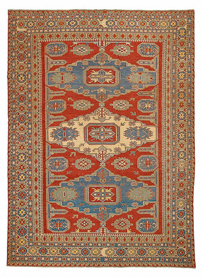 Tapis Kelim - Oriental - 265 x 200 cm - rouge foncé