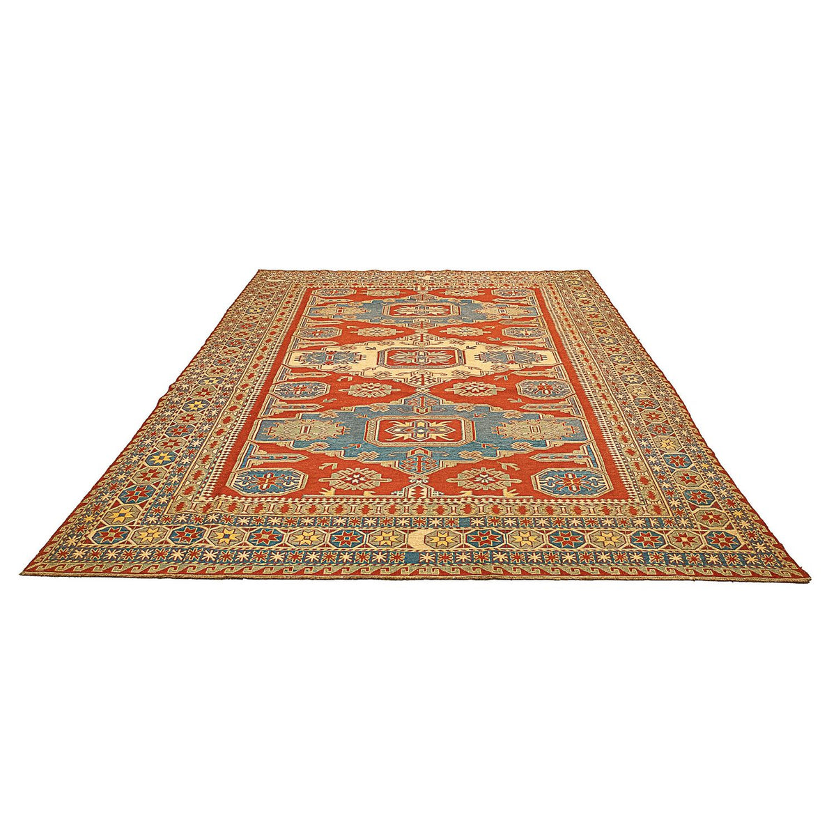 Tapis Kelim - Oriental - 265 x 200 cm - rouge foncé